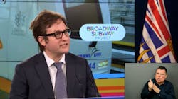 Minister of Transportation of British Columbia Rob Fleming speaks during a virtual groundbreaking ceremony for the Broadway Subway Project on May 13, 2021. Minister of Transportation of British Columbia Rob Fleming speaks during a virtual groundbreaking ceremony for the Broadway Subway Project on May 13, 2021.