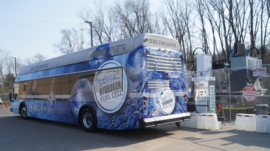 SARTA has had hydrogen fuel cell buses in service since 2017.