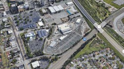 Image from Google Earth showing the Santa Clara Guadalupe Light Rail Yard.
