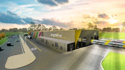 A rendering of the VMF facility to be constructed south of the Orlando International Airport. A rendering of the VMF facility to be constructed south of the Orlando International Airport.