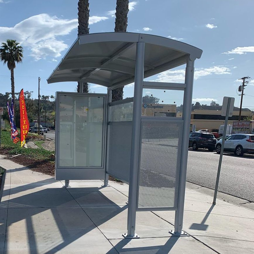 Solar Bus Shelter Kiosk 14f