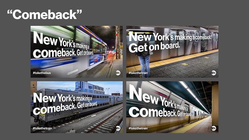MTA is launching a marketing campaign promoting the use of transit.