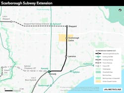 Map of the Scarborough Subway Extension. Map of the Scarborough Subway Extension.