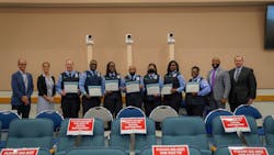 Palm Tran's June 2021 graduating bus operators include: Brandy Bell, Angelo DiGrigoli, April Gadson, Mirvens Lixe, Bruce LaRoche Jr., Tangela Roundtree, Adriana Villa. Palm Tran's June 2021 graduating bus operators include: Brandy Bell, Angelo DiGrigoli, April Gadson, Mirvens Lixe, Bruce LaRoche Jr., Tangela Roundtree, Adriana Villa.