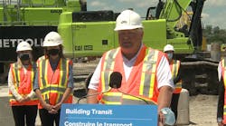 Premier of Ontario Doug Ford speaks during the groundbreaking ceremony for the Scarborough Subway extension on June 23, 2021.