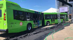 TriMet unveils the 60-foot articulated buses that will serve the Division Transit Project.
