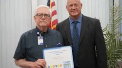 Operator Michael Cassinelli inducted into the National Two Million Mile Club.
