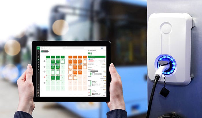 HASTUS yard tools offer real-time integration crucial to efficient daily operations, monitoring charging and ensuring sufficient state of charge for electric vehicles&rsquo; upcoming tasks.