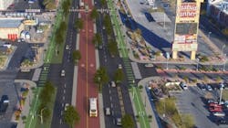 A rendering of the future Boulder Highway. A rendering of the future Boulder Highway.