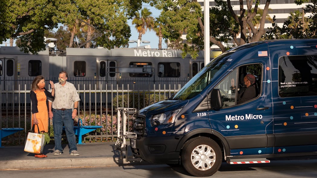 L.A. Metro&apos;s Metro Micro service is one of the programs included in the report.