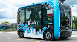Ollie 2.0 autonomous vehicle being tested by JTA with Goodyear's NPT tires.