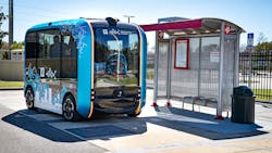 An Ollie 2.0 shuttle at Armsdale. An Ollie 2.0 shuttle at Armsdale.