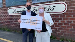Left, MP Pat Finnigan and, right, Canada&rsquo;s Minister of Fisheries, Oceans and the Canadian Coast Guard Bernadette Jordan at an even marking the launch of Canada&apos;s first rural transit fund.