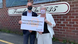 Left, MP Pat Finnigan and, right, Canada’s Minister of Fisheries, Oceans and the Canadian Coast Guard Bernadette Jordan at an even marking the launch of Canada's first rural transit fund. Left, MP Pat Finnigan and, right, Canada’s Minister of Fisheries, Oceans and the Canadian Coast Guard Bernadette Jordan at an even marking the launch of Canada's first rural transit fund.