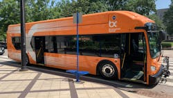 A Birmingham Xpress branding bus on display at a July event. A Birmingham Xpress branding bus on display at a July event.