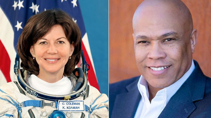 Dr. Cady Coleman, left and Jeff Henderson, right, will deliver keynotes at APTA TRANSform to be held in Orlando this November.