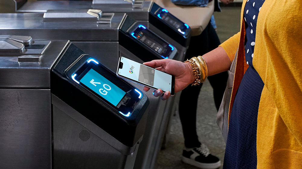 Google says mobile contactless payments for transit increased in popularity by 11 percentage points.