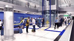 A rendering of the LaGuardia Express at Grand Central Terminal. A rendering of the LaGuardia Express at Grand Central Terminal.