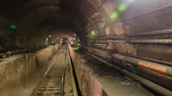 The interior of the existing Hudson River Tunnel.