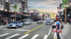 Rendering of 6th Street between Market and Howard Streets.