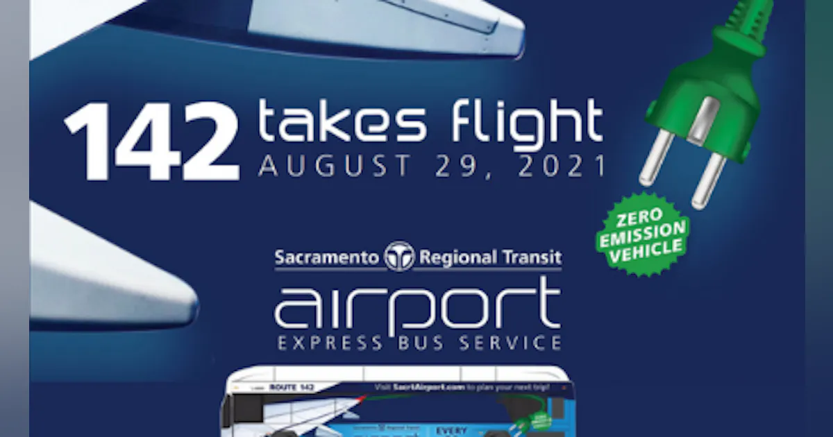 Sacrt SacRT relaunches Airport Express Service with electric buses | Mass Transit