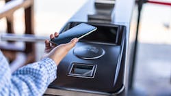 By allowing passengers to pay with the card or payment-enabled device, agencies can reduce the expense of cash handling and issuing closed loop smart cards. By allowing passengers to pay with the card or payment-enabled device, agencies can reduce the expense of cash handling and issuing closed loop smart cards.