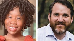 Erin Willis-Freedman and Brad Nystrom of Skanska USA. Erin Willis-Freedman and Brad Nystrom of Skanska USA.