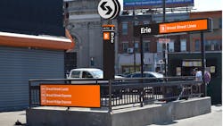 A rendering of the proposed wayfinding and signage concepts. A rendering of the proposed wayfinding and signage concepts.