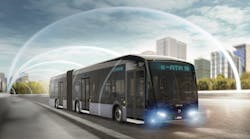 The e-ATA 18-meter electric bus. The e-ATA 18-meter electric bus.
