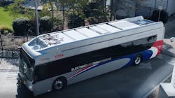 COTA will put its first two electric buses into service on Oct. 11 following extensive testing at the Transportation Research Center and the Ohio State University Center for Automotive Research. COTA will put its first two electric buses into service on Oct. 11 following extensive testing at the Transportation Research Center and the Ohio State University Center for Automotive Research.