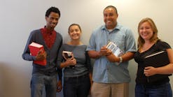 Recently graduated interns for Palm Tran. Left to right: Roneil Victor, Ashley Goldsmith, Johnathan James and Megan Swift.