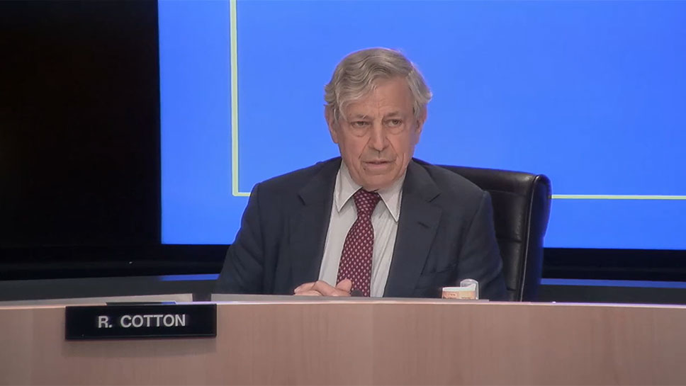 A screengrab from PANYNJ's Sept. 30 press conference where PANYNJ Executive Director Rick Cotton outlined the benefits of the LaGuardia AirTrain project and committed to answering any questions and conducting whatever reviews New York Gov. Kathy Hochul requested on the project.