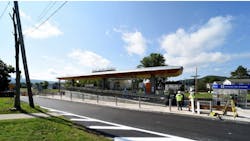 View of the new platform facing Northwest. View of the new platform facing Northwest.