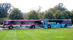The project kicked off with the debut of RTA&rsquo;s first two buses: Kettering and Trotwood.