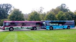 The project kicked off with the debut of RTA’s first two buses: Kettering and Trotwood. The project kicked off with the debut of RTA’s first two buses: Kettering and Trotwood.