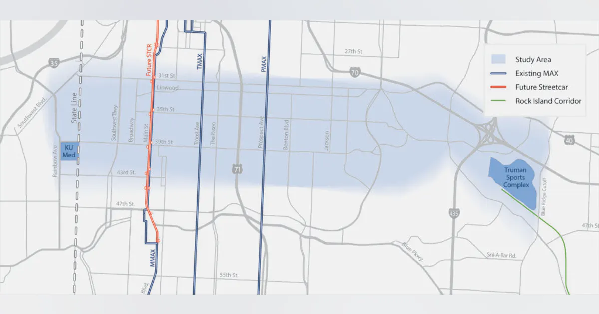 Kct Map KC Streetcar Authority, KCATA to study multimodal east-west connections ...
