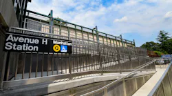MTA completed ADA upgrades to its Avenue H station on the Brighton Q line on July 15, 2021.