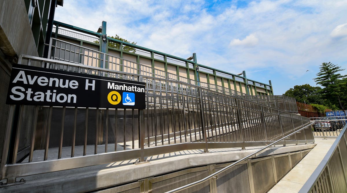 MTA completed ADA upgrades to its Avenue H station on the Brighton Q line on July 15, 2021.