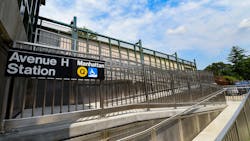 MTA completed ADA upgrades to its Avenue H station on the Brighton Q line on July 15, 2021. MTA completed ADA upgrades to its Avenue H station on the Brighton Q line on July 15, 2021.