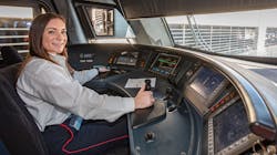 Amy Anderson has become TEXRail&apos;s first female engineer.