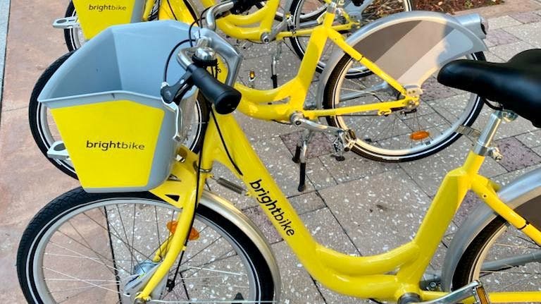 BrightBike is a soon to launch bikeshare program that will be part of the integrated Brightline+ platform.