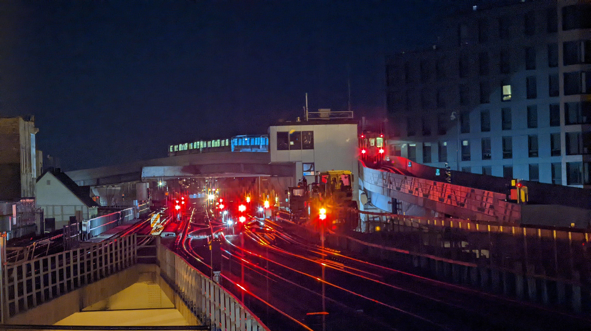 The bypass allows Brown Line trains to go over Red and Purple trains, increasing capacity and reducing delays.