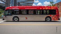 One of GoRaleigh's electric buses; the agency will utilize a smart charge management solution from INIT. One of GoRaleigh's electric buses; the agency will utilize a smart charge management solution from INIT.