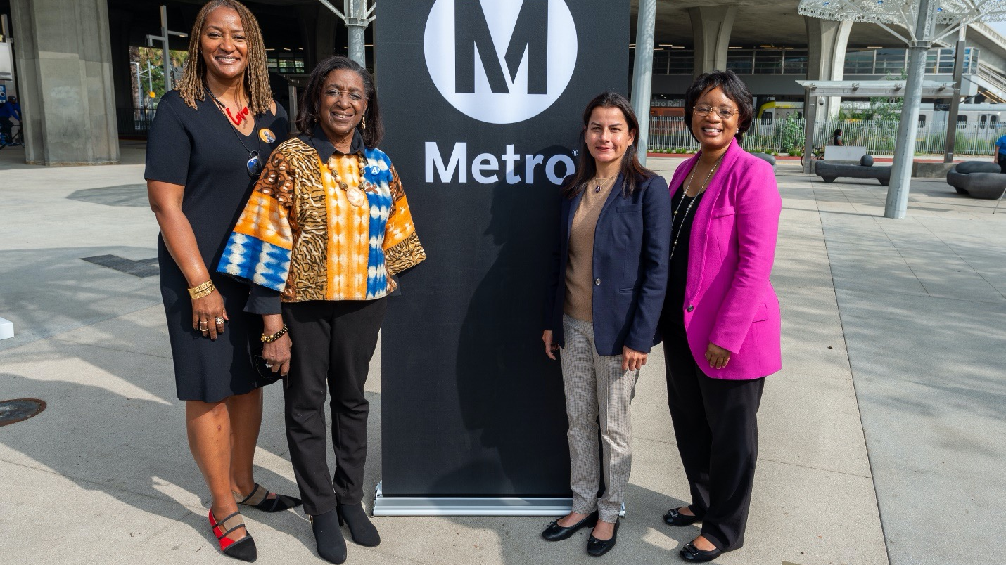 Local and federal officials joined L.A. Metro staff to celebrate the new station.