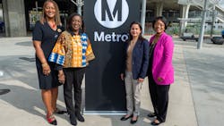 Local and federal officials joined L.A. Metro staff to celebrate the new station. Local and federal officials joined L.A. Metro staff to celebrate the new station.