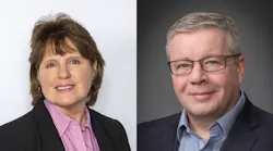 Laura Hendricks, left, and David Scorey, right.