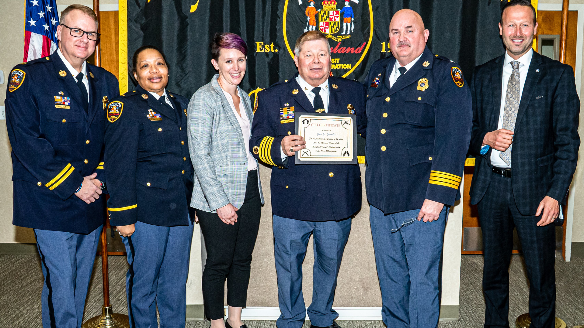 Chief Gavrilis celebrated his retirement with colleagues.