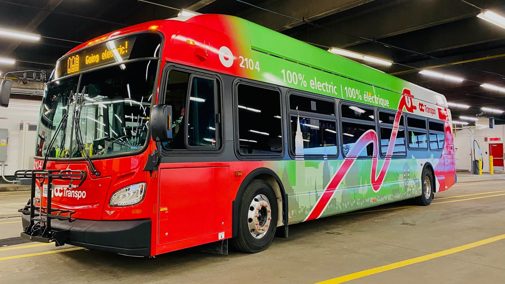 Municipal and transit stakeholders gathered on Nov. 26 at OC Transpo&rsquo;s St-Laurent Garage to showcase the transit service&rsquo;s first four battery-electric buses.