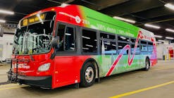Municipal and transit stakeholders gathered on Nov. 26 at OC Transpo&rsquo;s St-Laurent Garage to showcase the transit service&rsquo;s first four battery-electric buses.