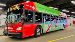 Municipal and transit stakeholders gathered on Nov. 26 at OC Transpo&rsquo;s St-Laurent Garage to showcase the transit service&rsquo;s first four battery-electric buses.
